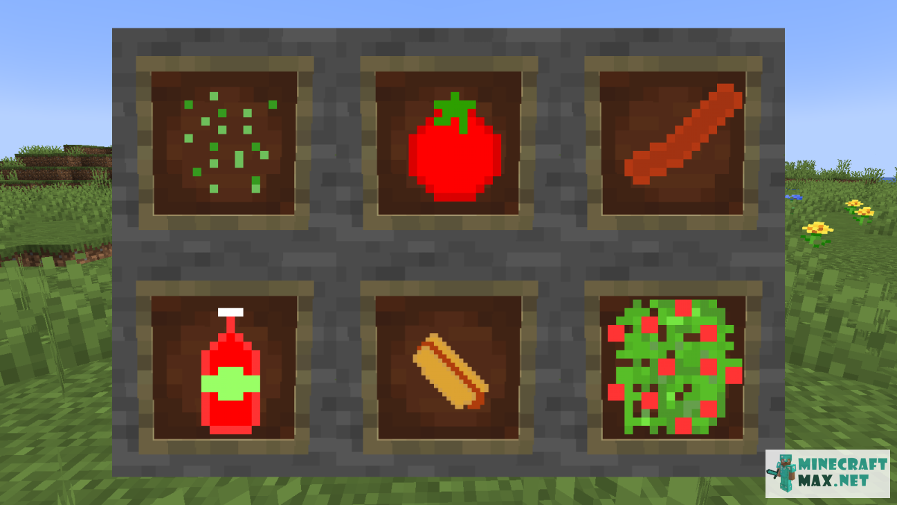 Tomato mod | Lejupielādējiet modifikāciju Minecraft: 1