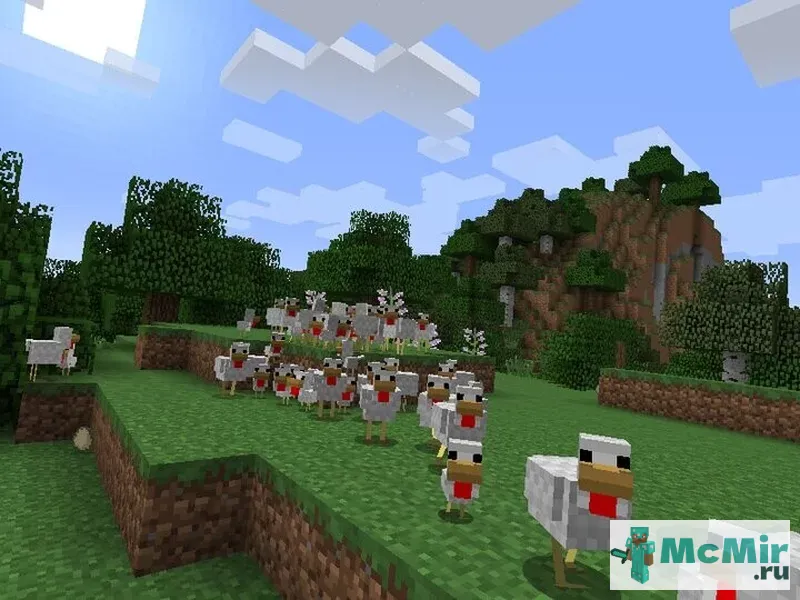 Мод Агрессивные курицы | Скачать мод для Minecraft: 1