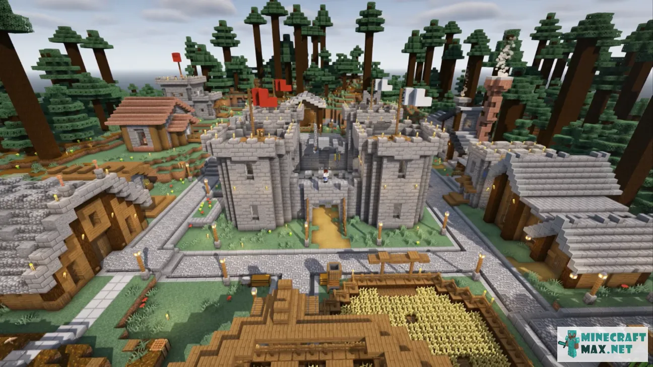 Mega Taiga World Hardcore Base | Download map for Minecraft: 1