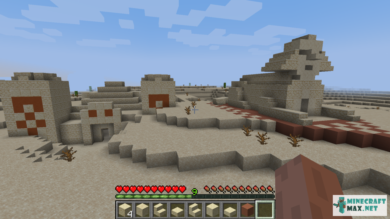 Quests Build a Sphinx statue for Minecraft | Screenshot 2