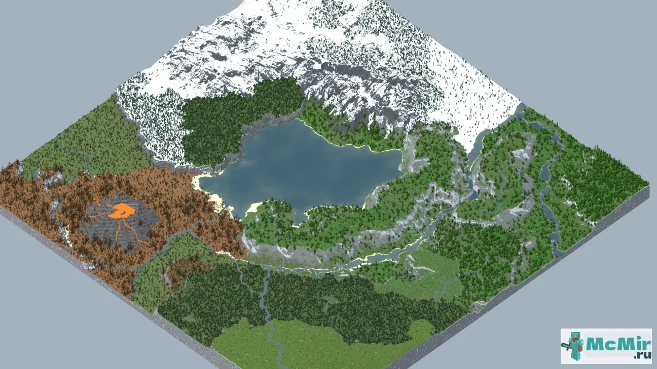 Карта Osiarea 4k x 4k | Скачать карту Майнкрафт: 1