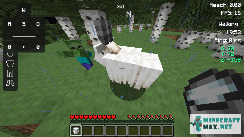 Veiciet uzdevumu Подоить козу programmā Minecraft | Screenshot 4