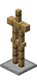 Как сделать стойку для брони в Minecraft