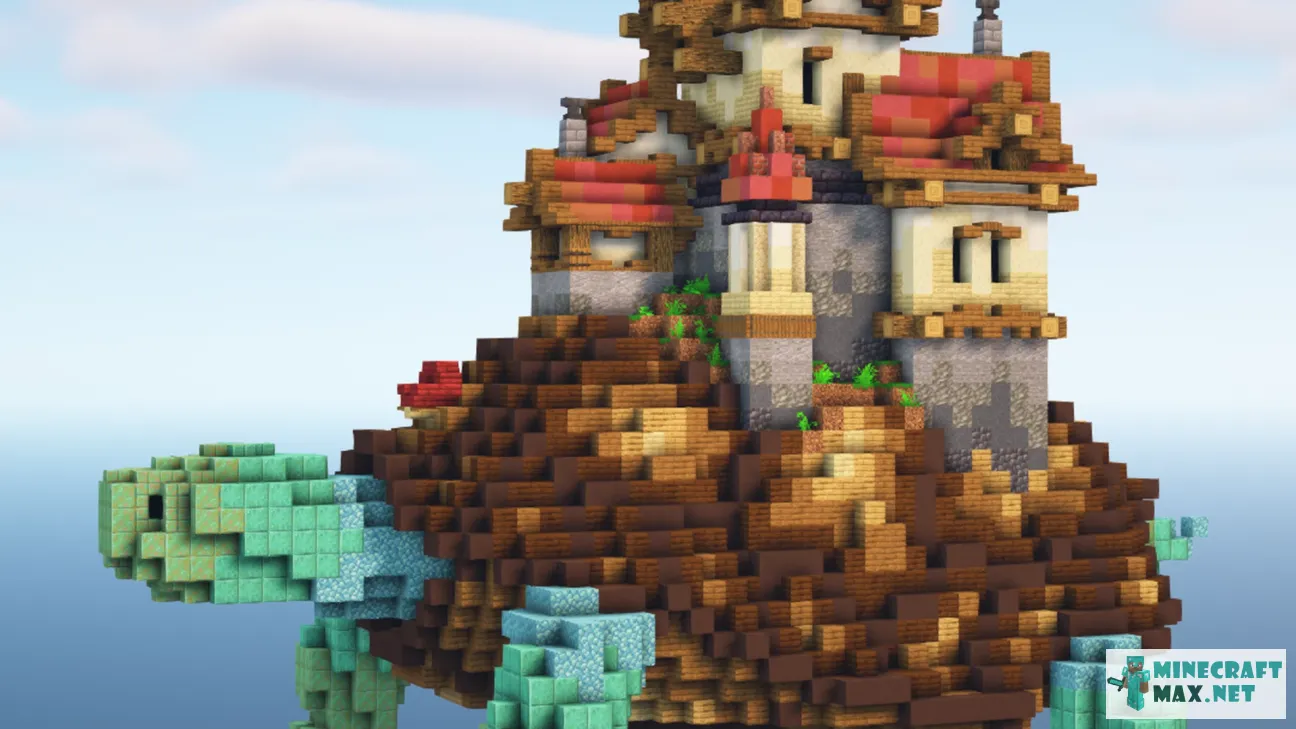 Fantasy Turtle Village | Download map for Minecraft: 1