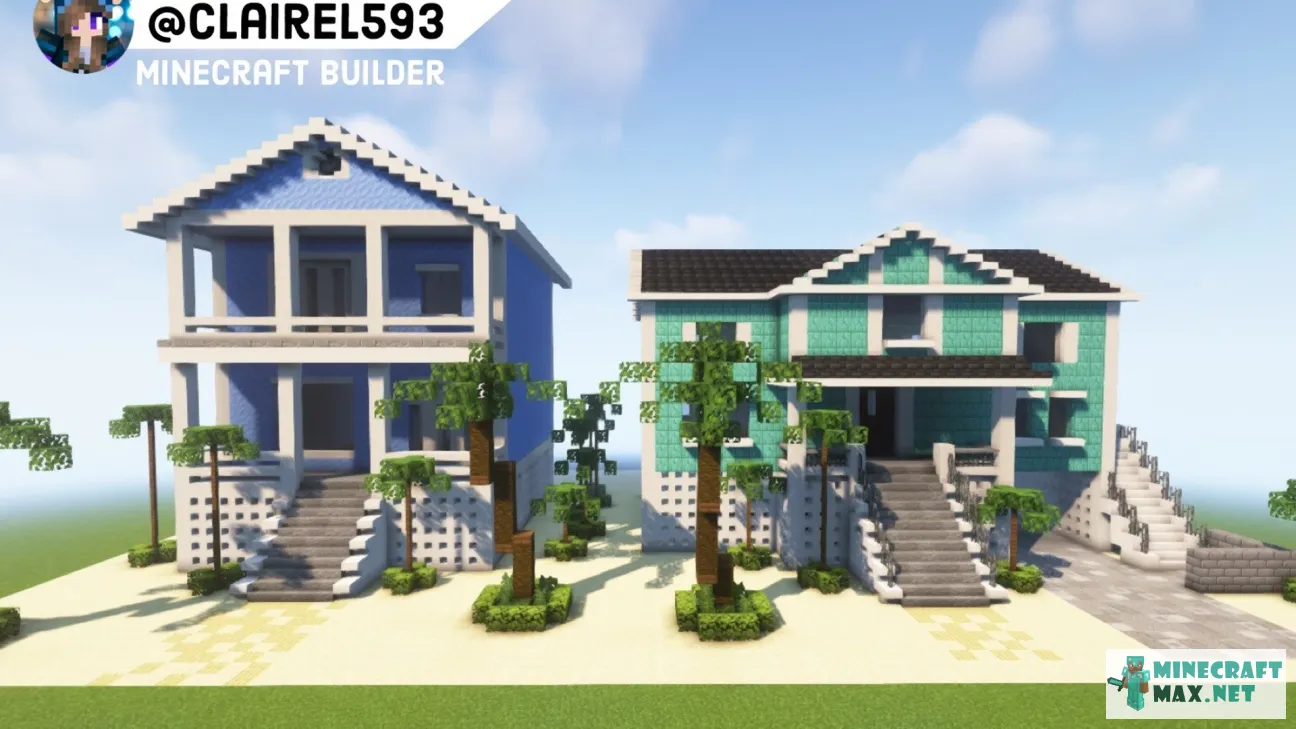 Two Beach Houses | Download map for Minecraft: 1