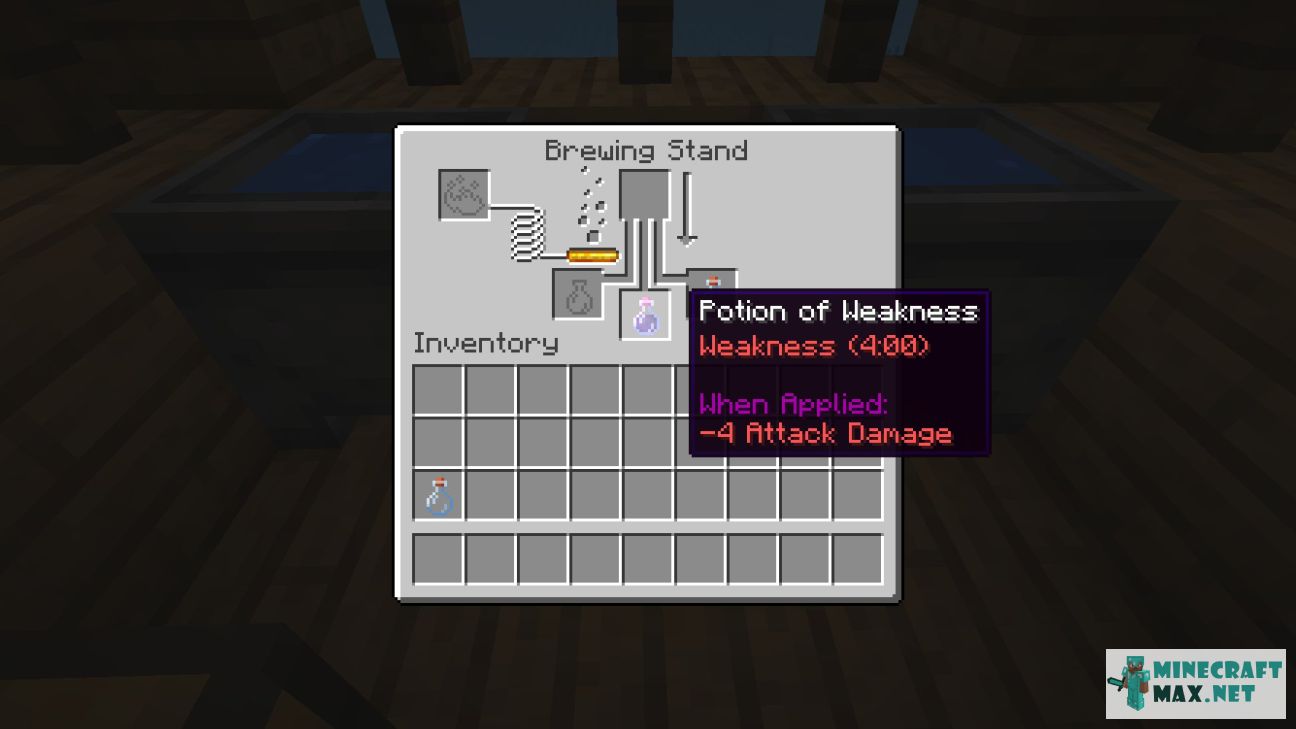 Potion of Weakness + in Minecraft | Screenshot 1
