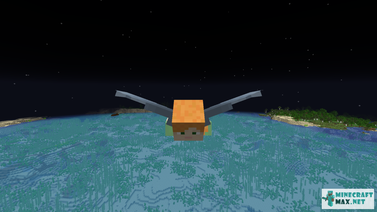 Quests Screenshot of a player in flight on elytra for Minecraft | Screenshot 2