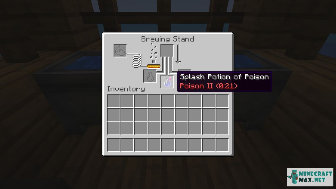 Splash Potion of Poison II in Minecraft | Screenshot 1