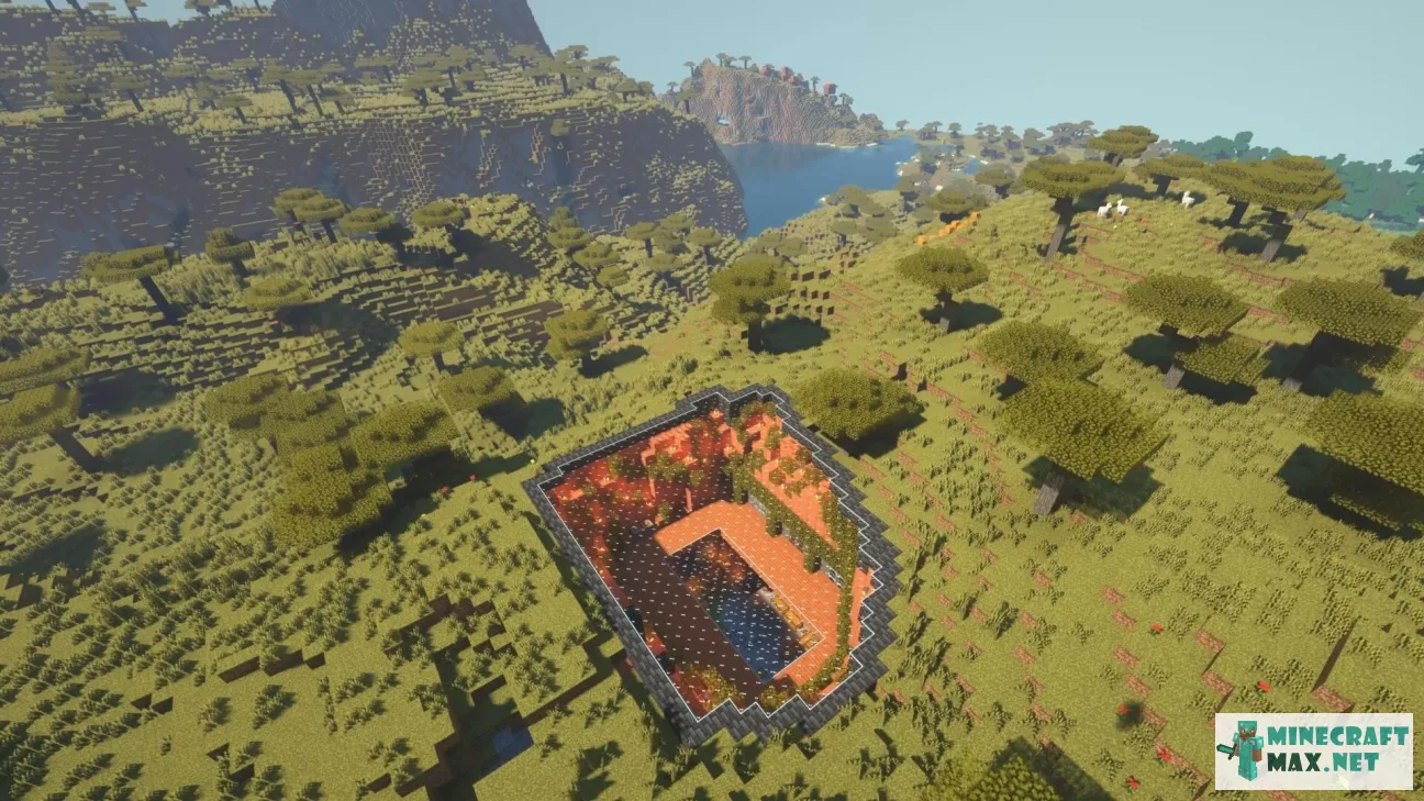 Savanna Underground Base Magnolia! | Download map for Minecraft: 1