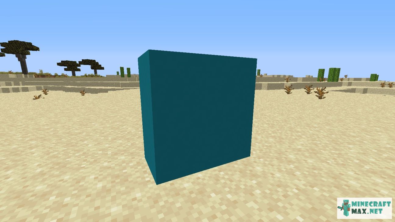 Cyan Concrete in Minecraft | Screenshot 2