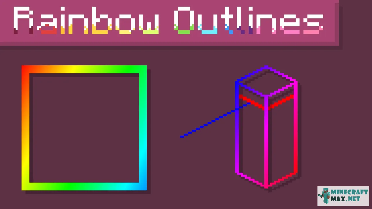 Rainbow Fade Outlines | Download texture for Minecraft: 1