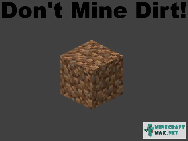 Minecraft but if you break dirt, the land eats it's self | Download mod for Minecraft: 1