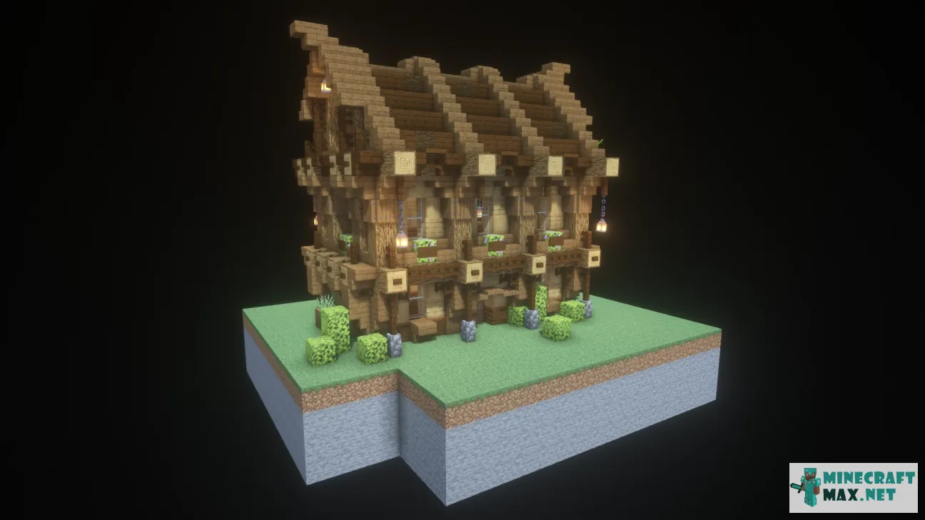 Simple Medieval House | Download map for Minecraft: 1