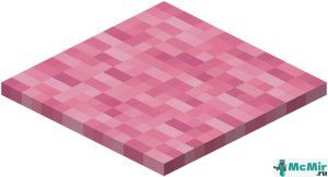 Розовый ковёр в Майнкрафте