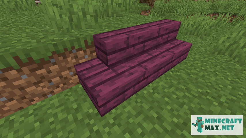 Crimson Stairs in Minecraft | Screenshot 1