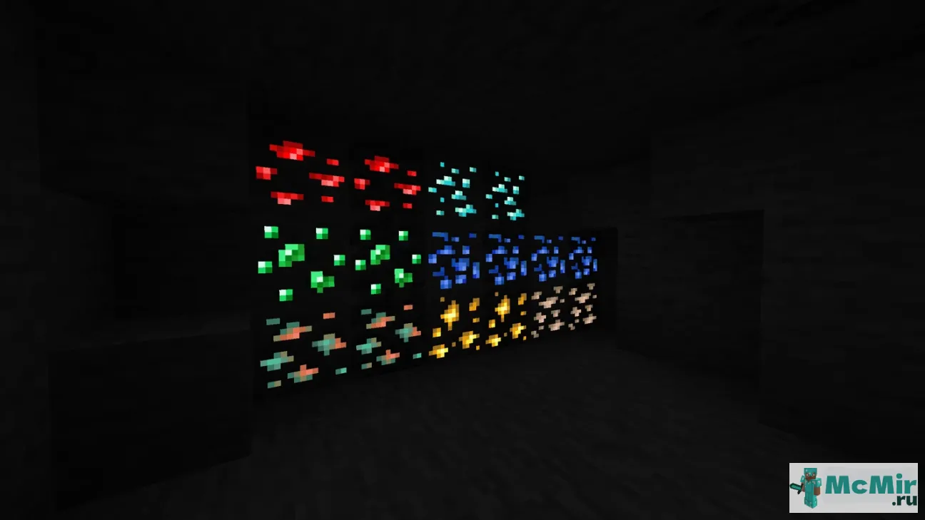 Текстура Светящиеся руды | Скачать текстуру для Minecraft: 1