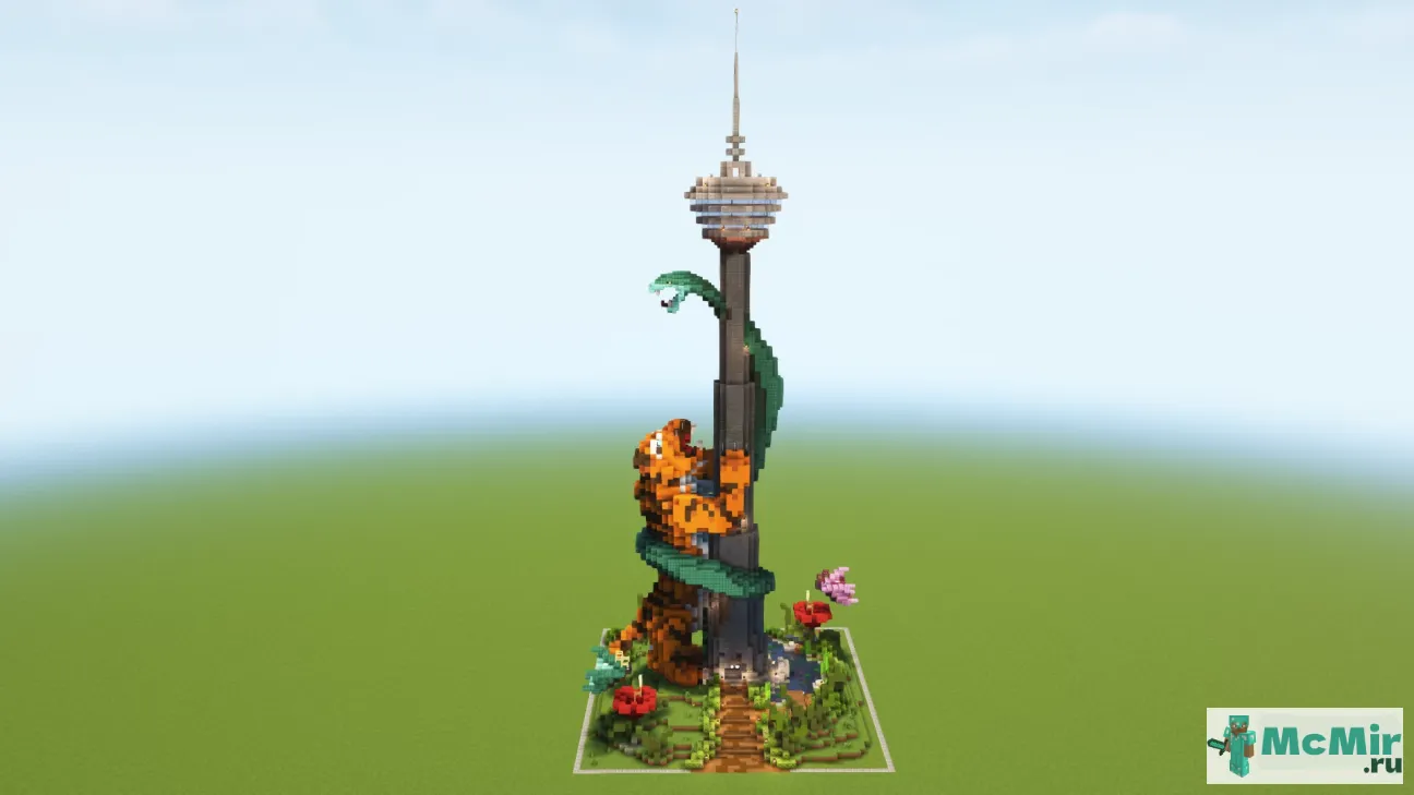 Карта Башня Паркура | Скачать карту Майнкрафт: 1