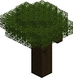 Как сделать тёмный дуб (дерево) в Minecraft
