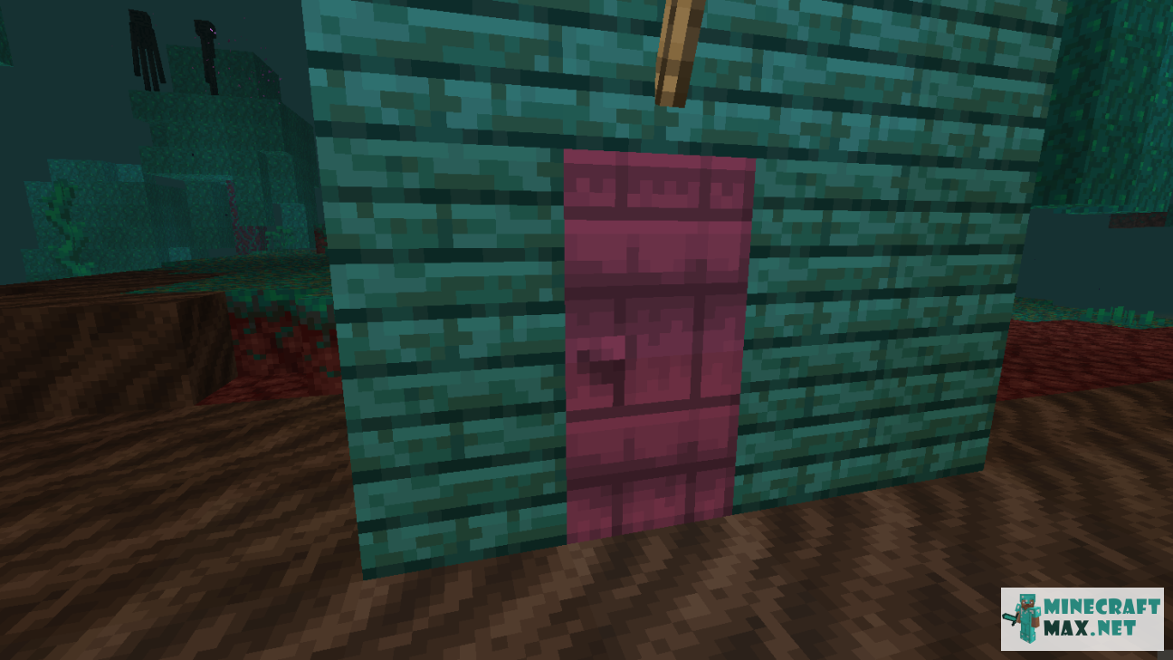 Crimson Door in Minecraft | Screenshot 1