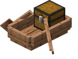 Как сделать грузовую лодку из тропического дерева в Minecraft