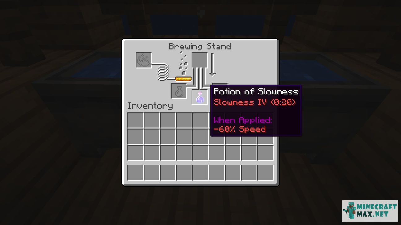 Potion of Slowness II in Minecraft | Screenshot 1