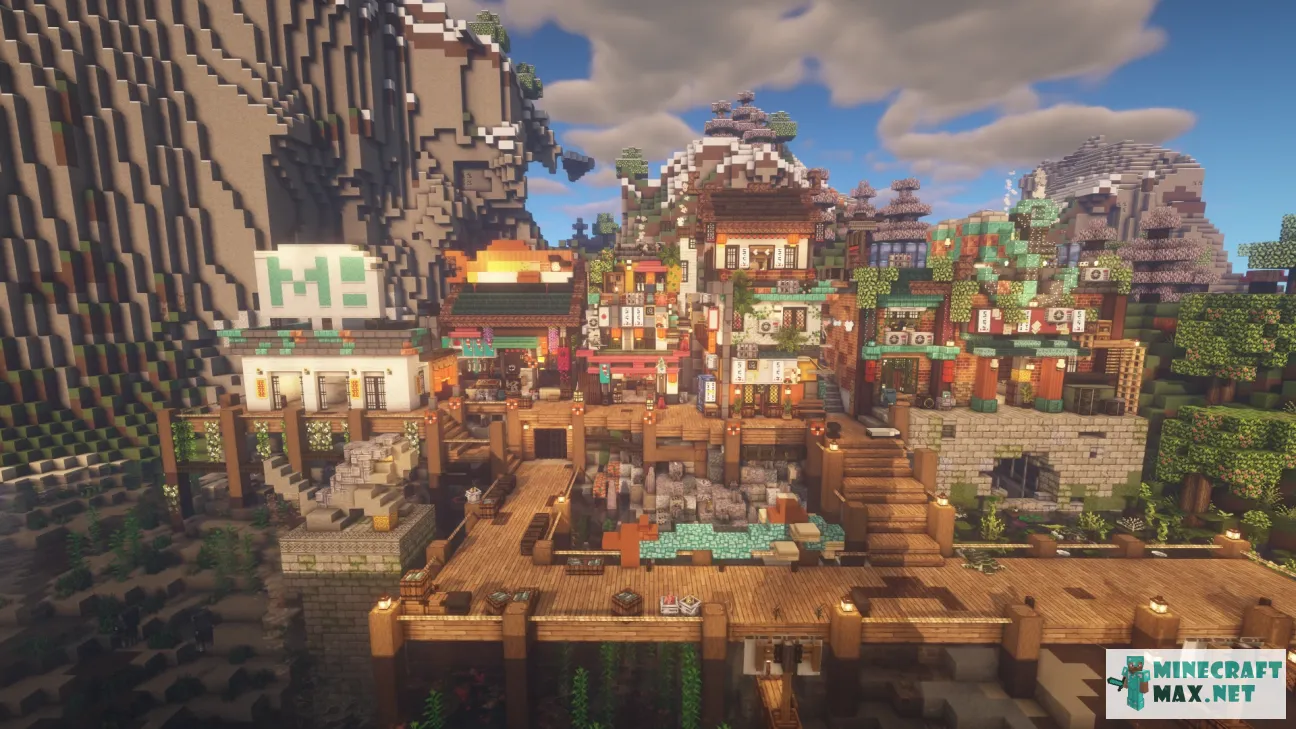 ShiraKodo Harbor | Download map for Minecraft: 1