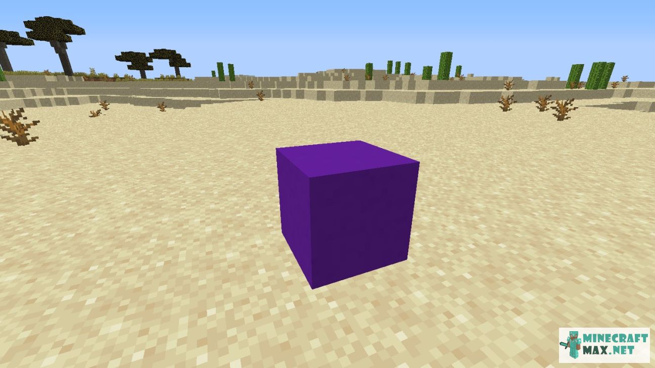 Purple Concrete in Minecraft | Screenshot 1