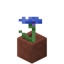 Potted Cornflower in Minecraft