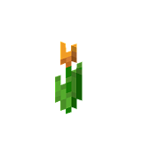 Как сделать оранжевый тюльпан в Minecraft
