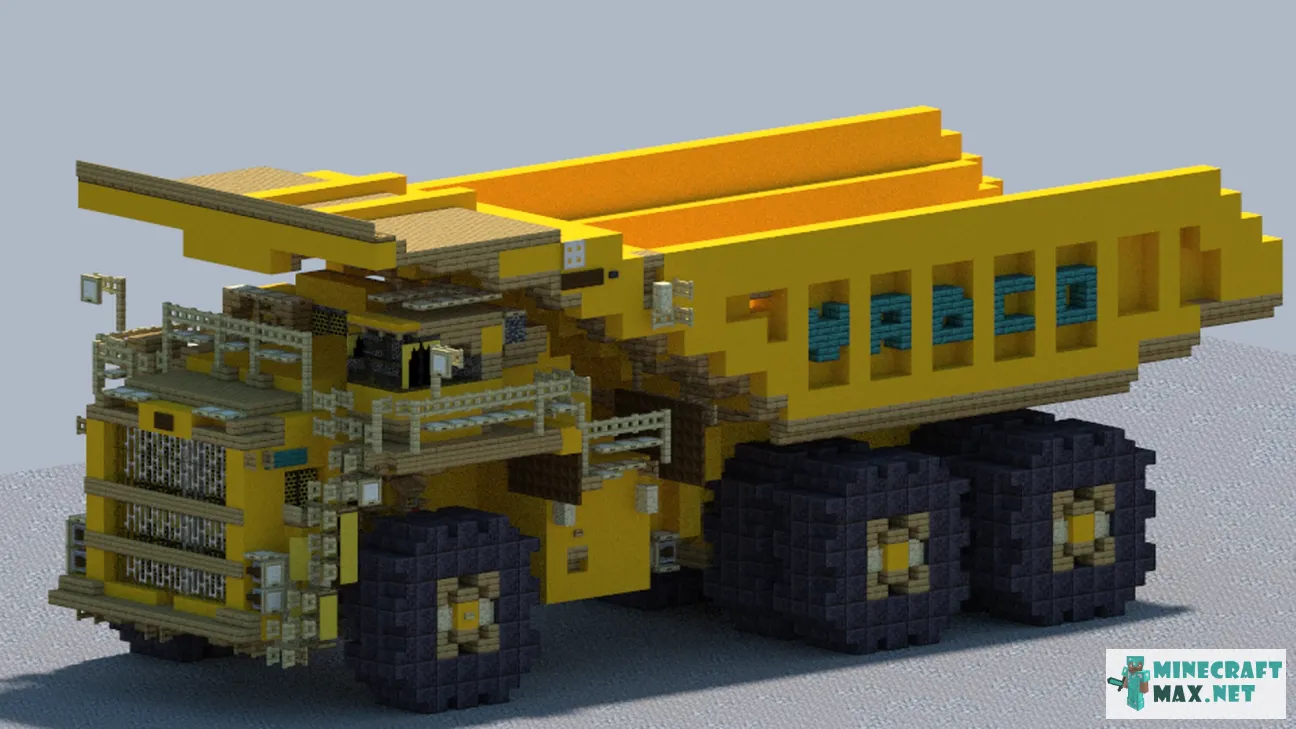 Wabco 3200B Haulpak, Mining Haul truck | Download map for Minecraft: 1