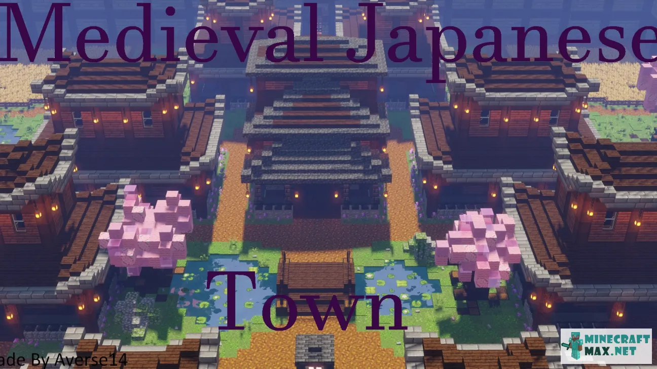 Medieval Japanese Town | Download map for Minecraft: 1