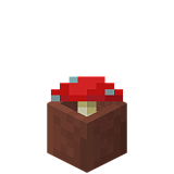 Как сделать красный гриб в горшке в Minecraft