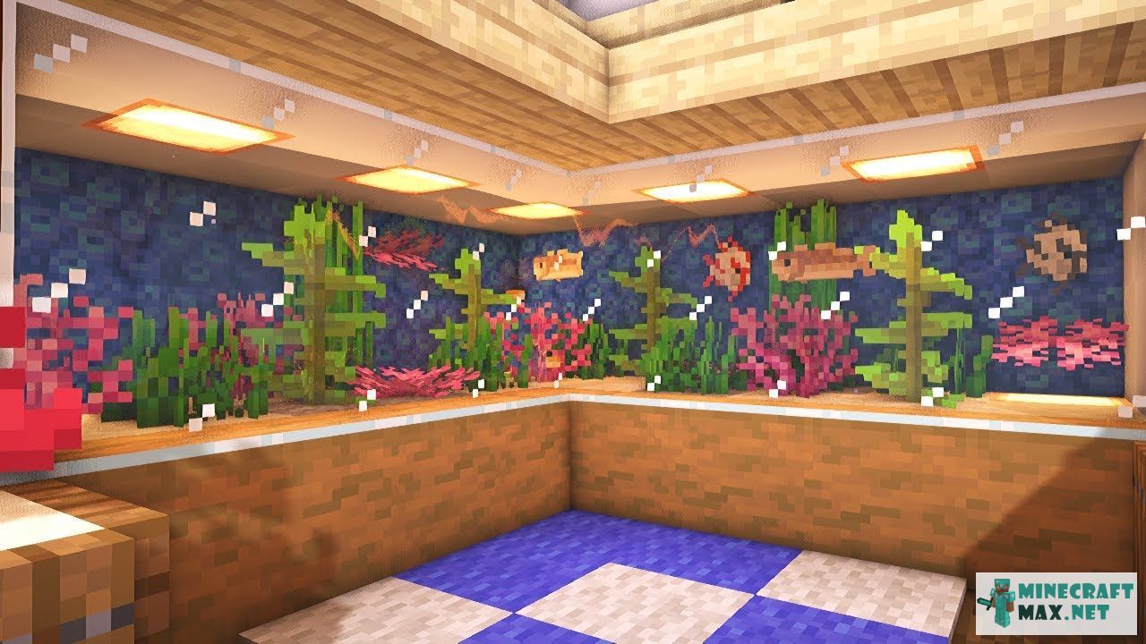Veiciet uzdevumu Сделать аквариум с тропическими рыбками programmā Minecraft | Screenshot 4