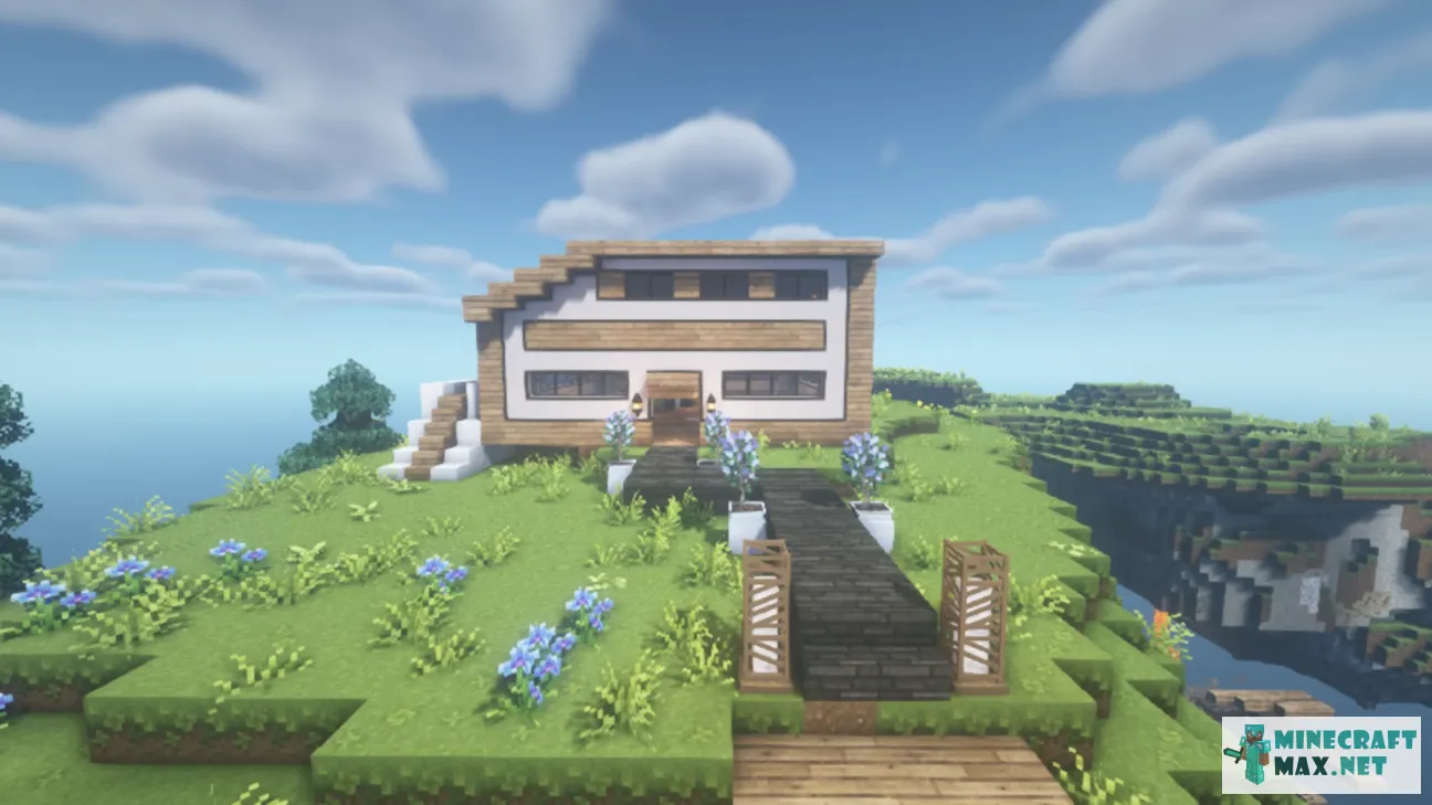 House next to village | Download map for Minecraft: 1