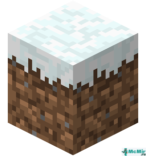 Блок снега — Голова Майнкрафт
