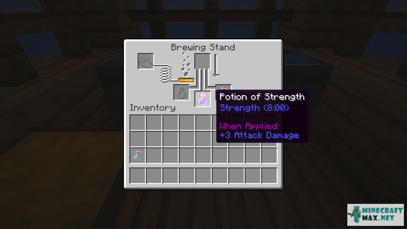 Potion of Strength + in Minecraft | Screenshot 1