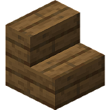 Как сделать еловые ступеньки в Minecraft