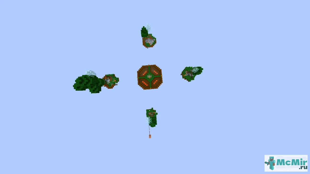 Карта Остров скелетов | Скачать карту Майнкрафт: 1