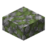 Mossy Cobblestone Slab in Minecraft
