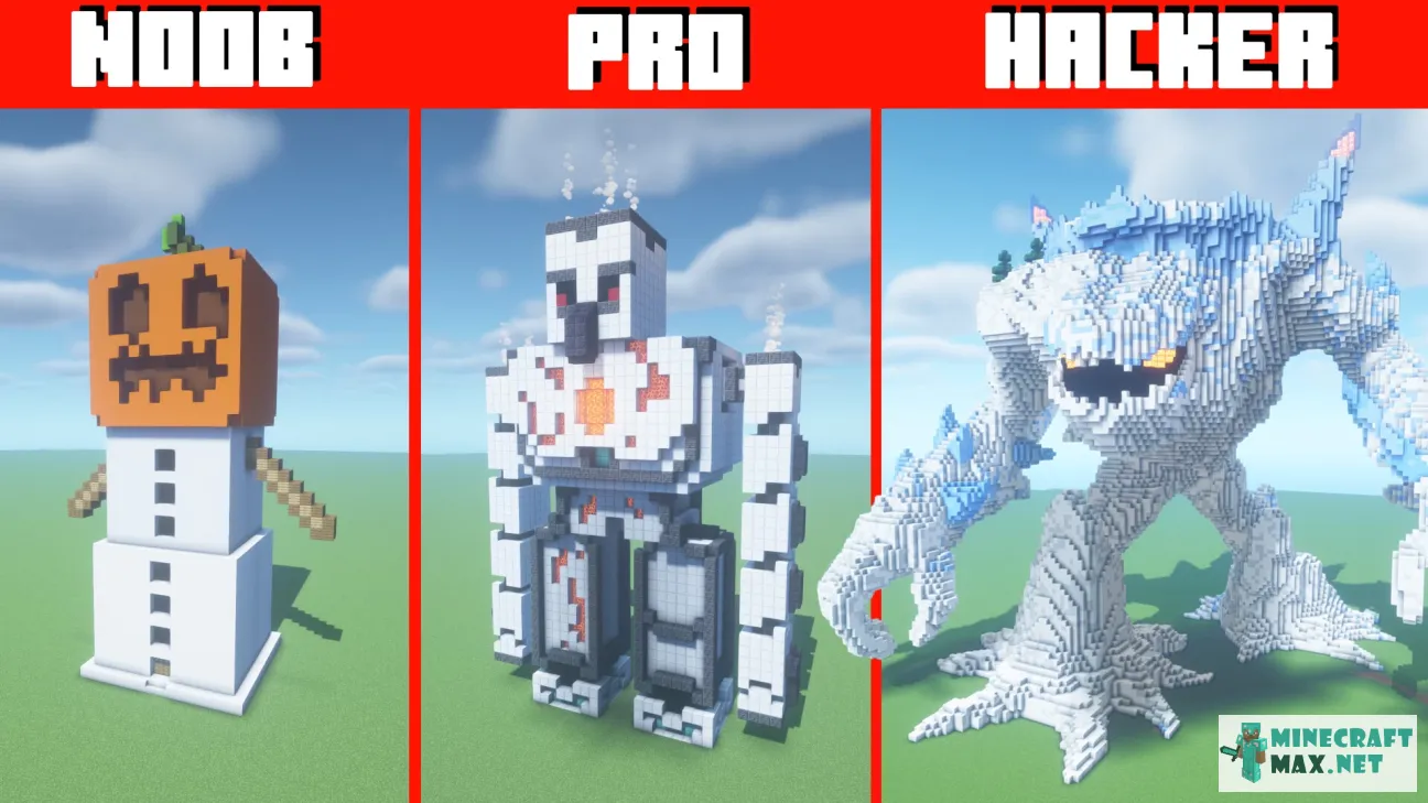 Minecraft Golem Statues | Download map for Minecraft: 1