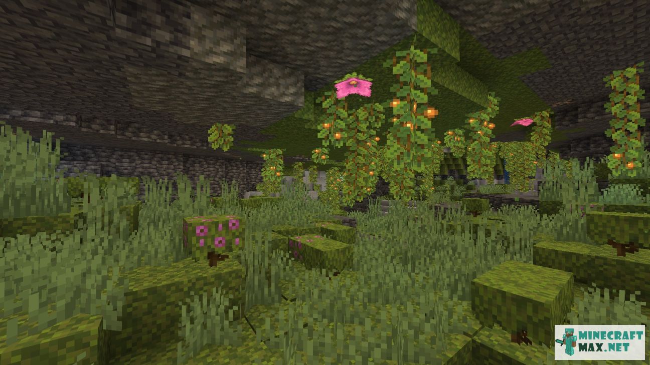 Spore Blossom in Minecraft | Screenshot 1