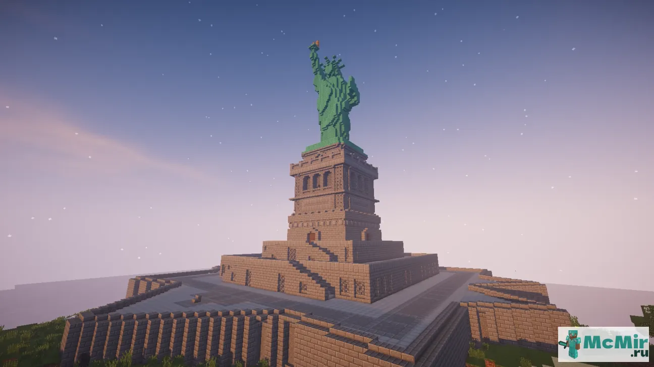 Карта Статуя Свободы | Скачать карту Майнкрафт: 1