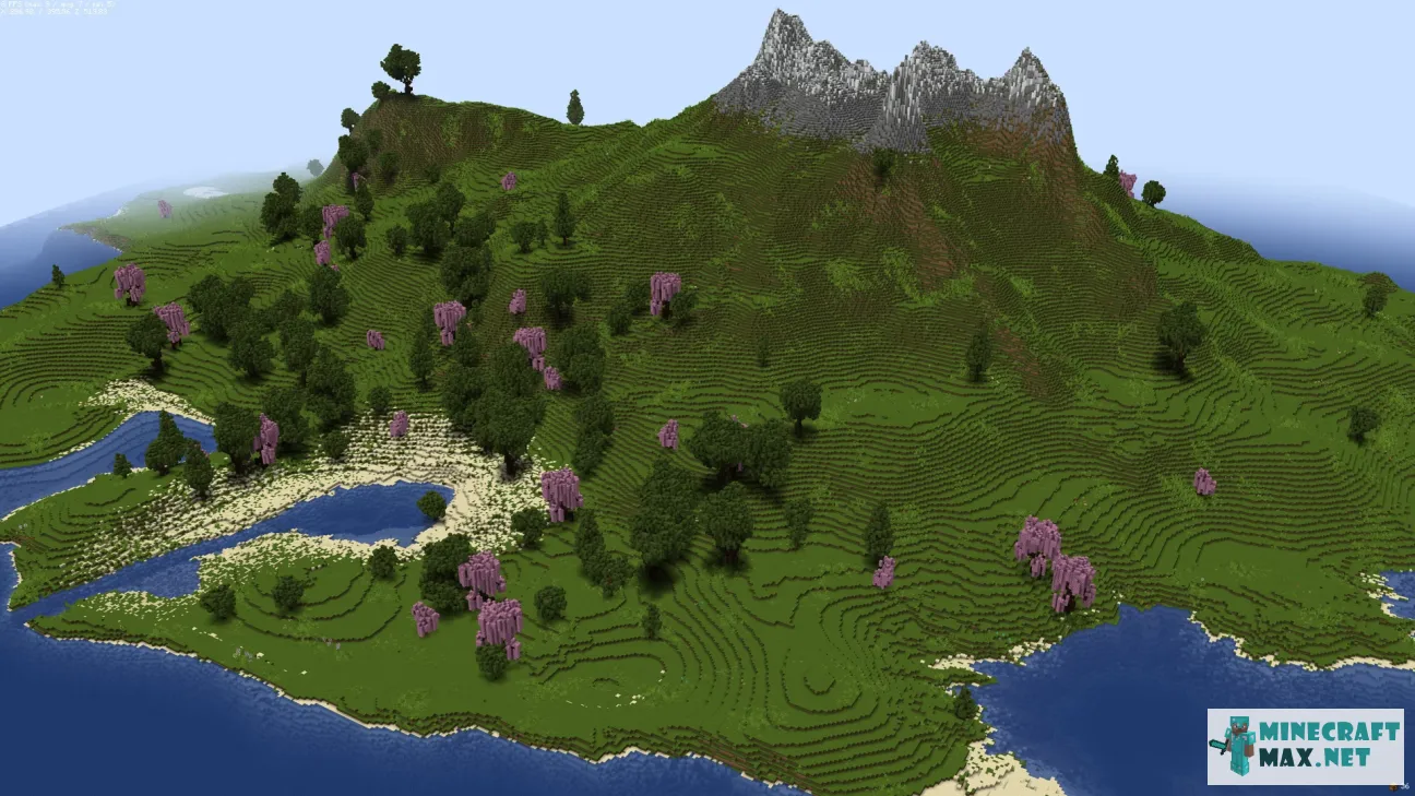 Custom World Painter Island (512 build hight) | Download map for Minecraft: 1