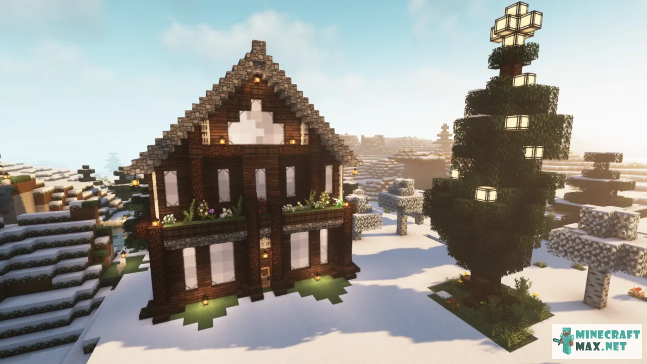 Winter/Christmas Survival House  | Download map for Minecraft: 1