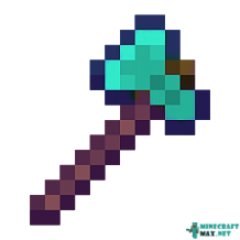 Enchanted diamond axe in Minecraft