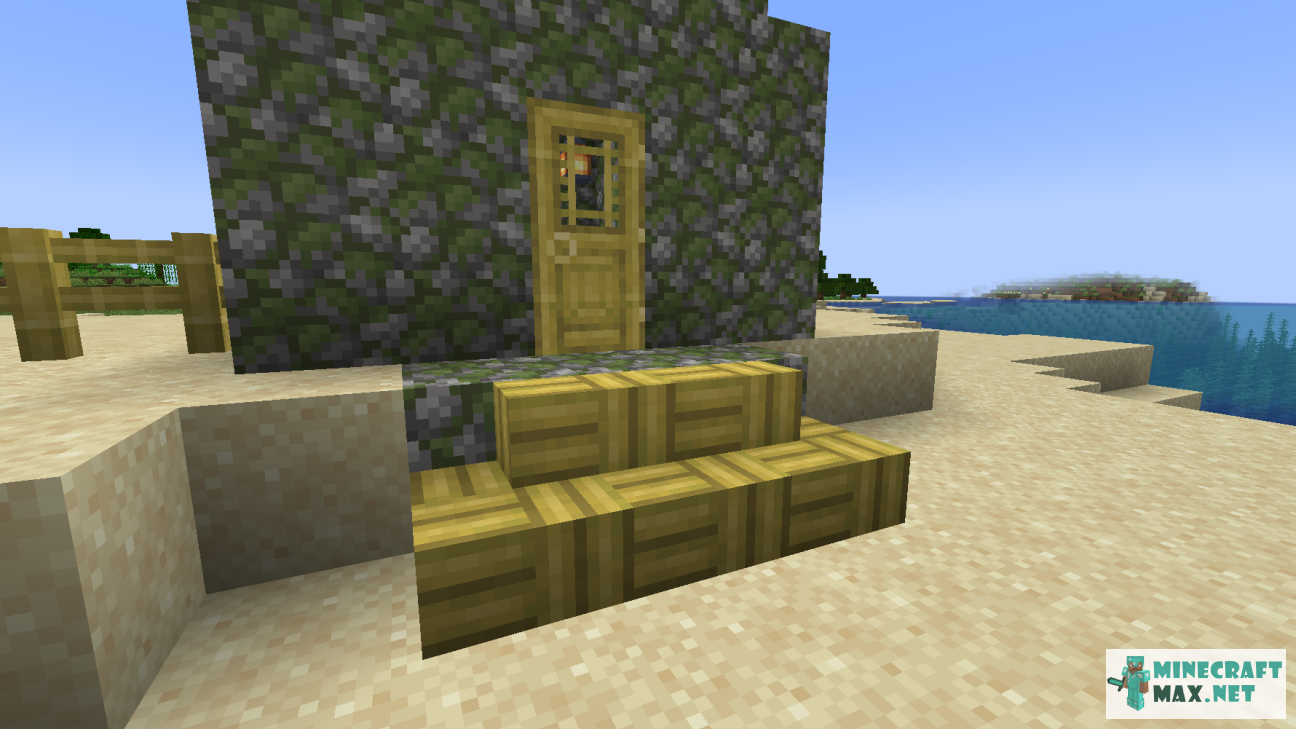 Bamboo Mosaic Stairs in Minecraft | Screenshot 2