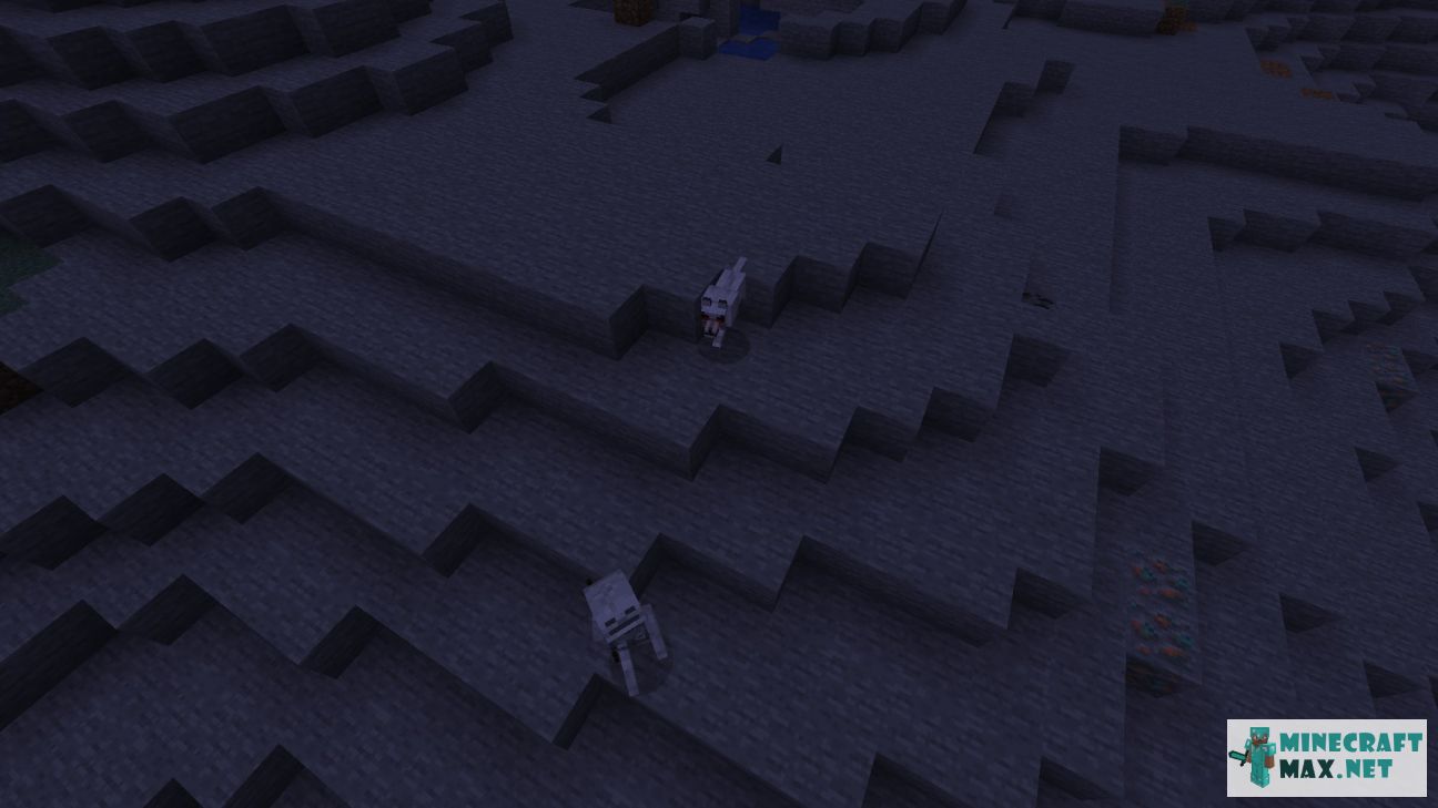 Hostile wolf in Minecraft | Screenshot 2