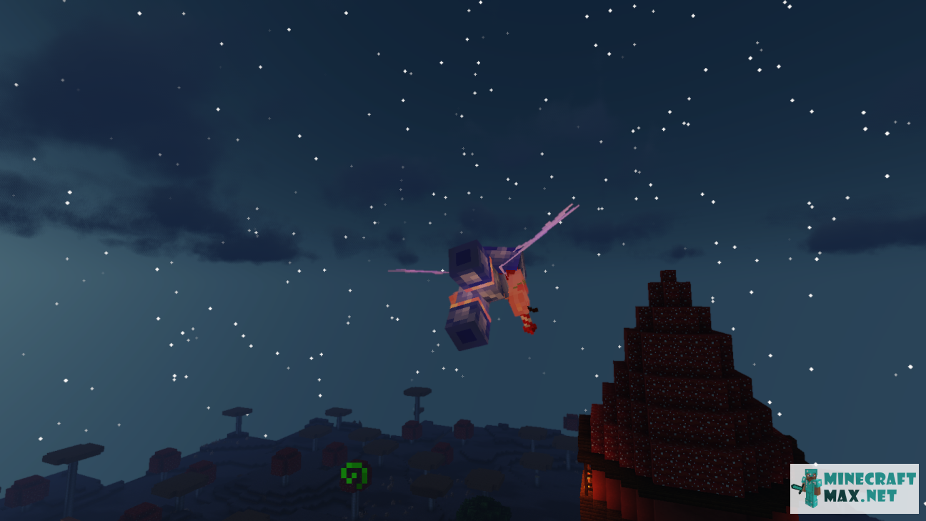 Quests Screenshot of a player in flight on elytra for Minecraft | Screenshot 7