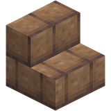Как сделать саманные ступеньки в Minecraft