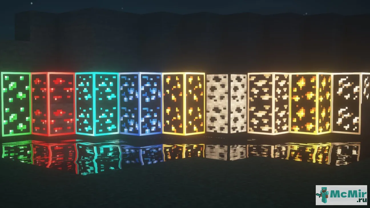 Текстура Светящиеся руды 2 | Скачать текстуру для Minecraft: 1